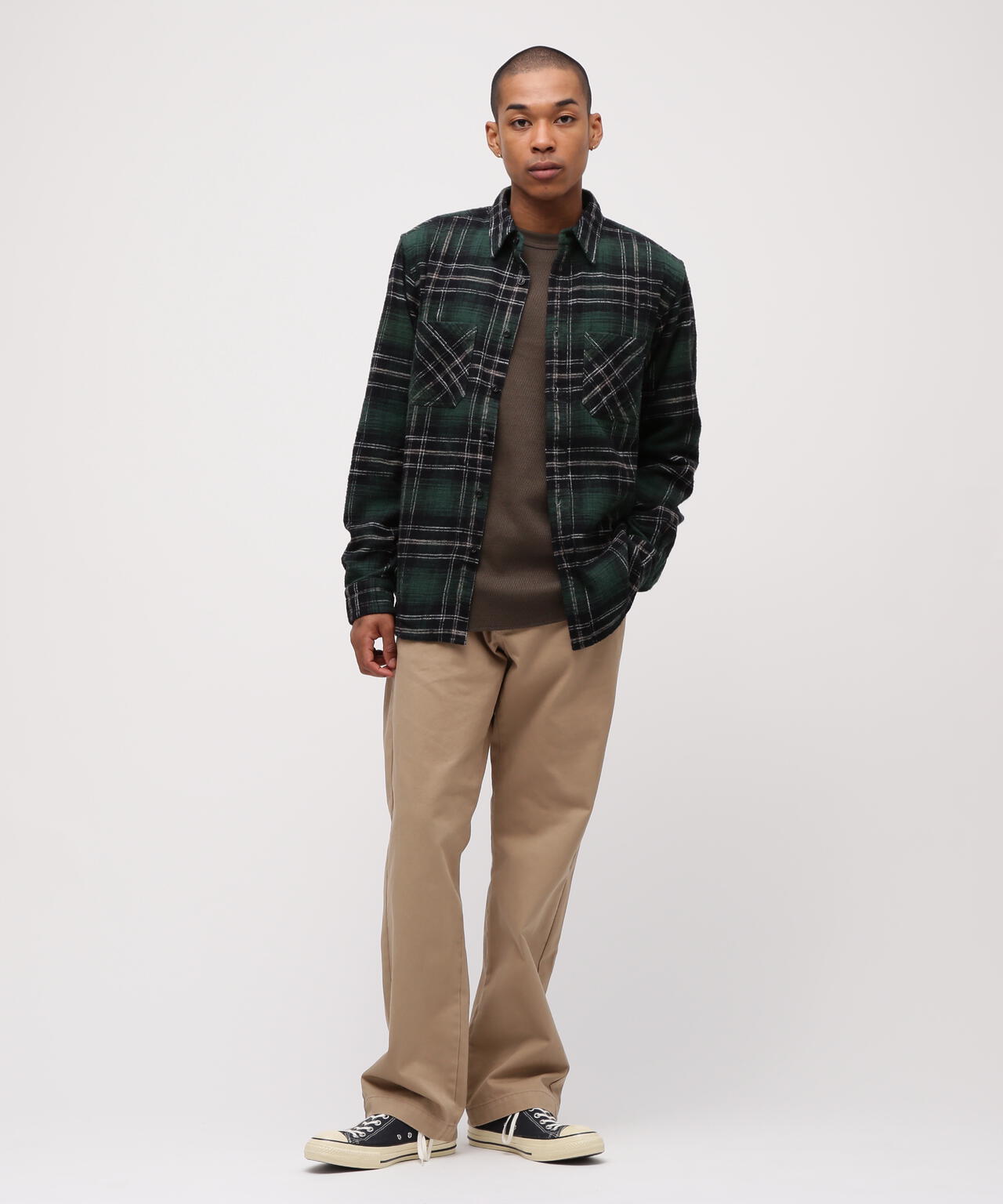 《WEB&DEPOT限定》ONE POINT FLANNEL CHECK SHIRT