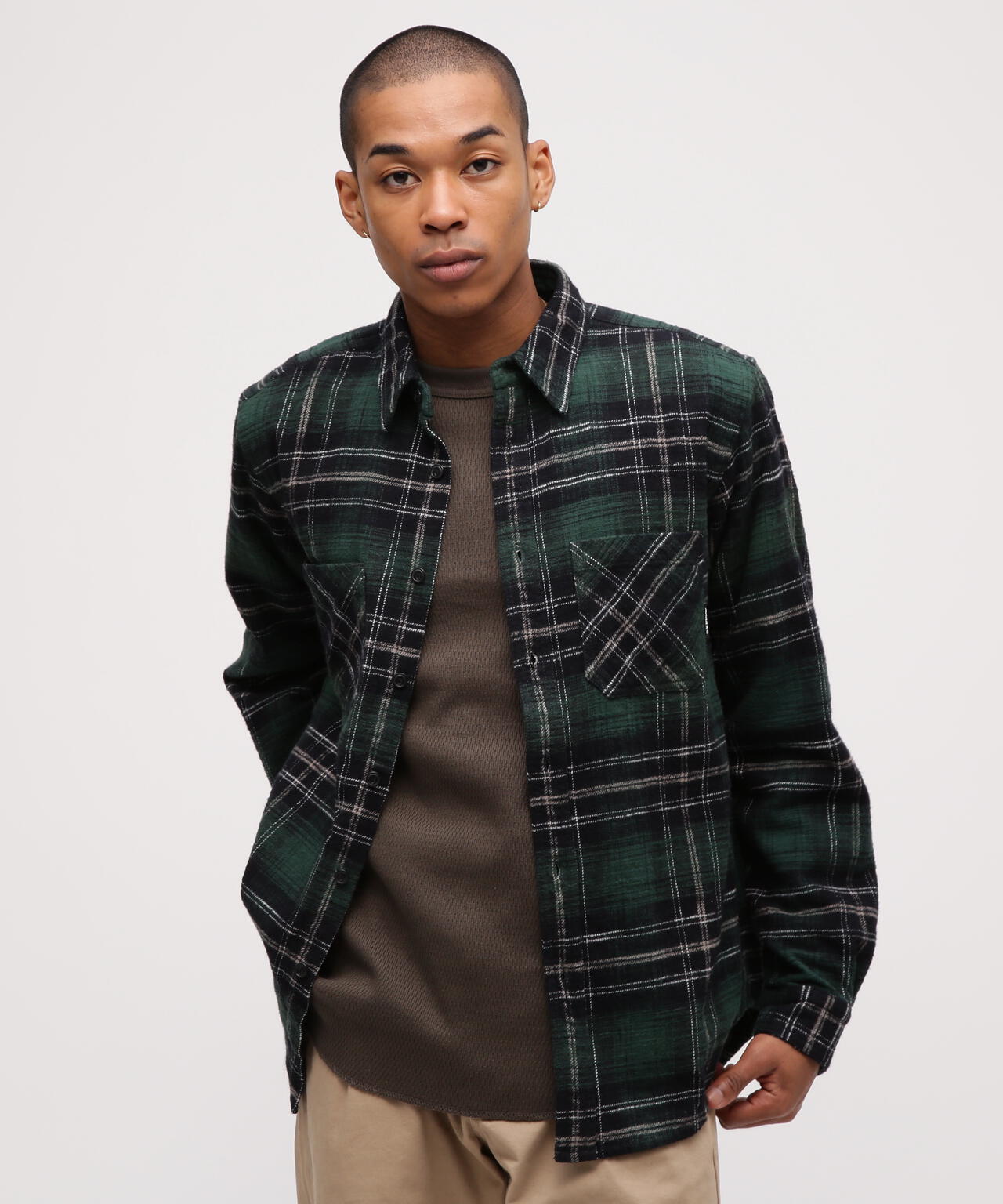 《WEB&DEPOT限定》ONE POINT FLANNEL CHECK SHIRT
