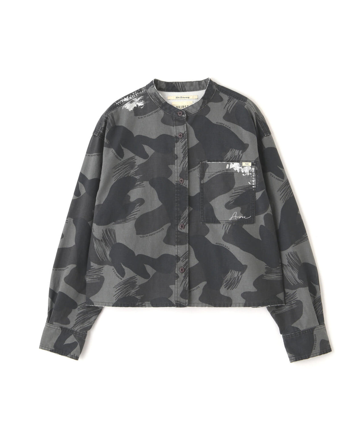 《WOMAN》CAMOUFLAGE SHORT SHIRTS/カモフラージュショートシャツ