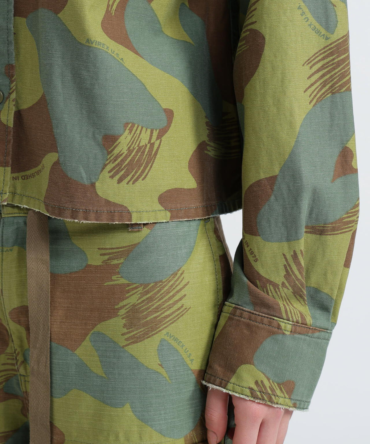 《WOMAN》CAMOUFLAGE SHORT SHIRTS/カモフラージュショートシャツ