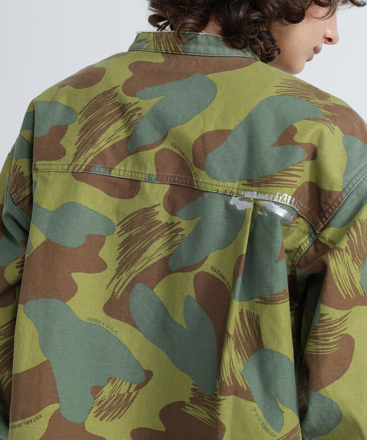 《WOMAN》CAMOUFLAGE SHORT SHIRTS/カモフラージュショートシャツ