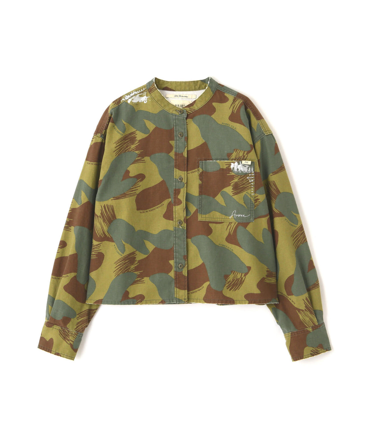 《WOMAN》CAMOUFLAGE SHORT SHIRTS/カモフラージュショートシャツ