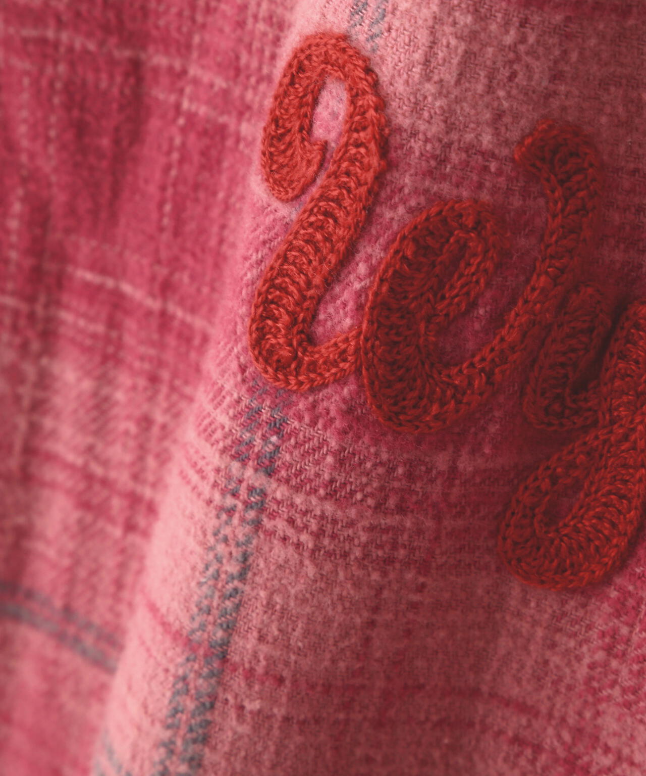 《WOMAN》EMBROIDERY CHECK SHIRT/刺繍チェックシャツ