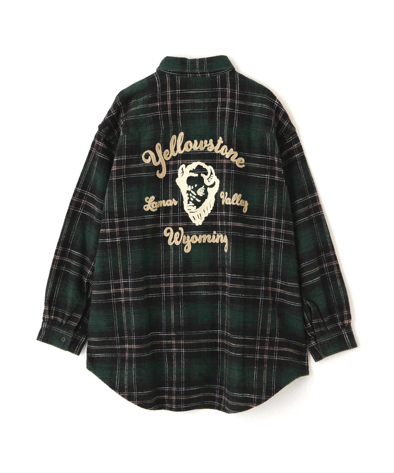 《WOMAN》EMBROIDERY CHECK SHIRT/刺繍チェックシャツ