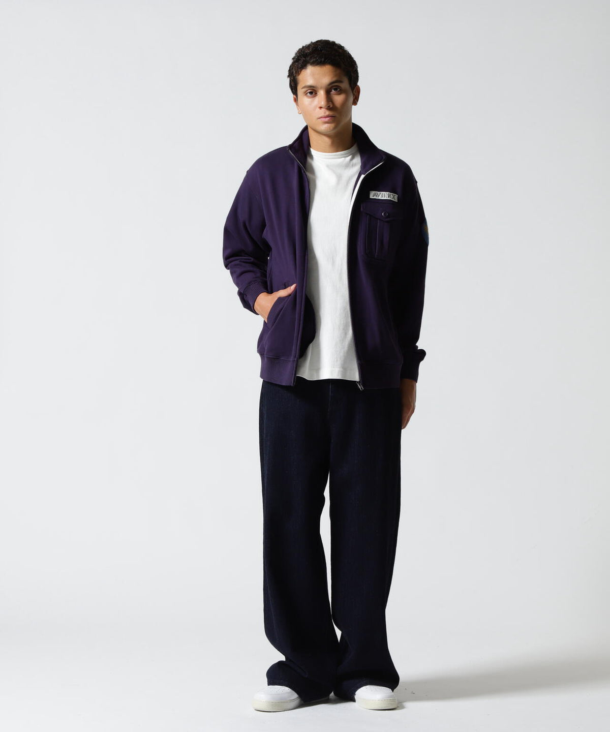 《WEB&DEPOT限定》STAND ZIP UP SWEAT AIR FORCE