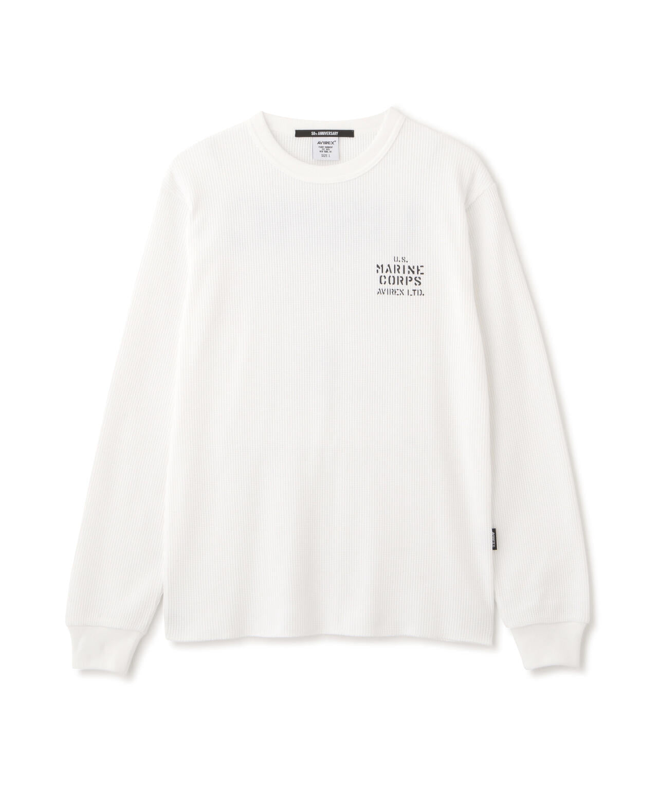 《WEB&DEPOT限定》SHEETING PATCH WAFFLE L/S T-SHIRT