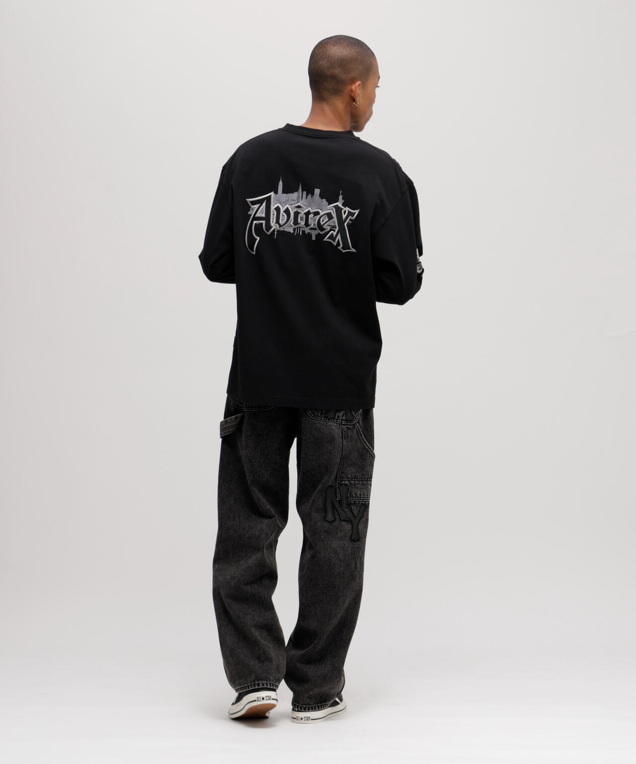 EMB L/S T-SHIRT AVIREX NYC