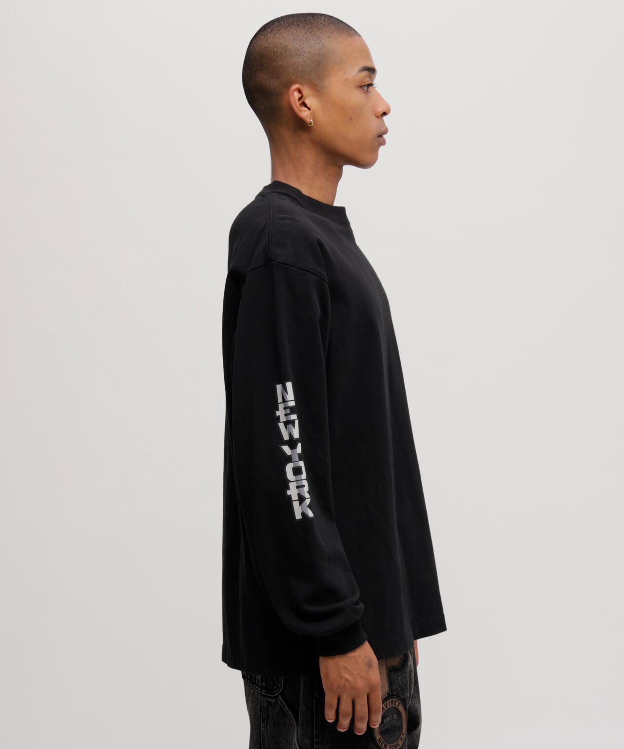 EMB L/S T-SHIRT AVIREX NYC