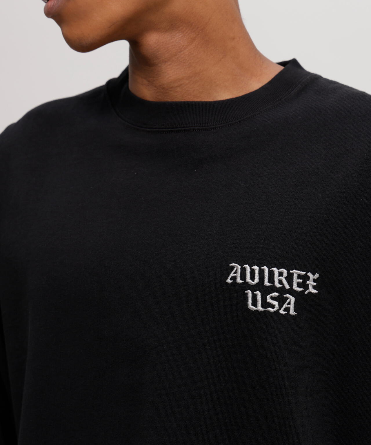 EMB L/S T-SHIRT AVIREX NYC