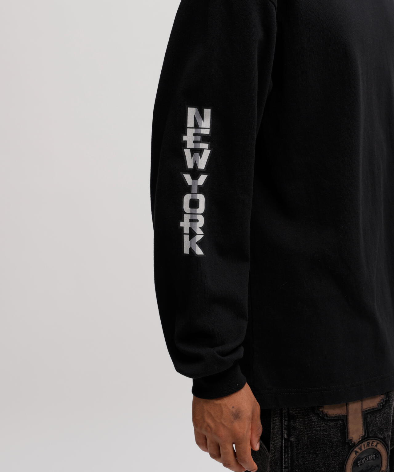 EMB L/S T-SHIRT AVIREX NYC
