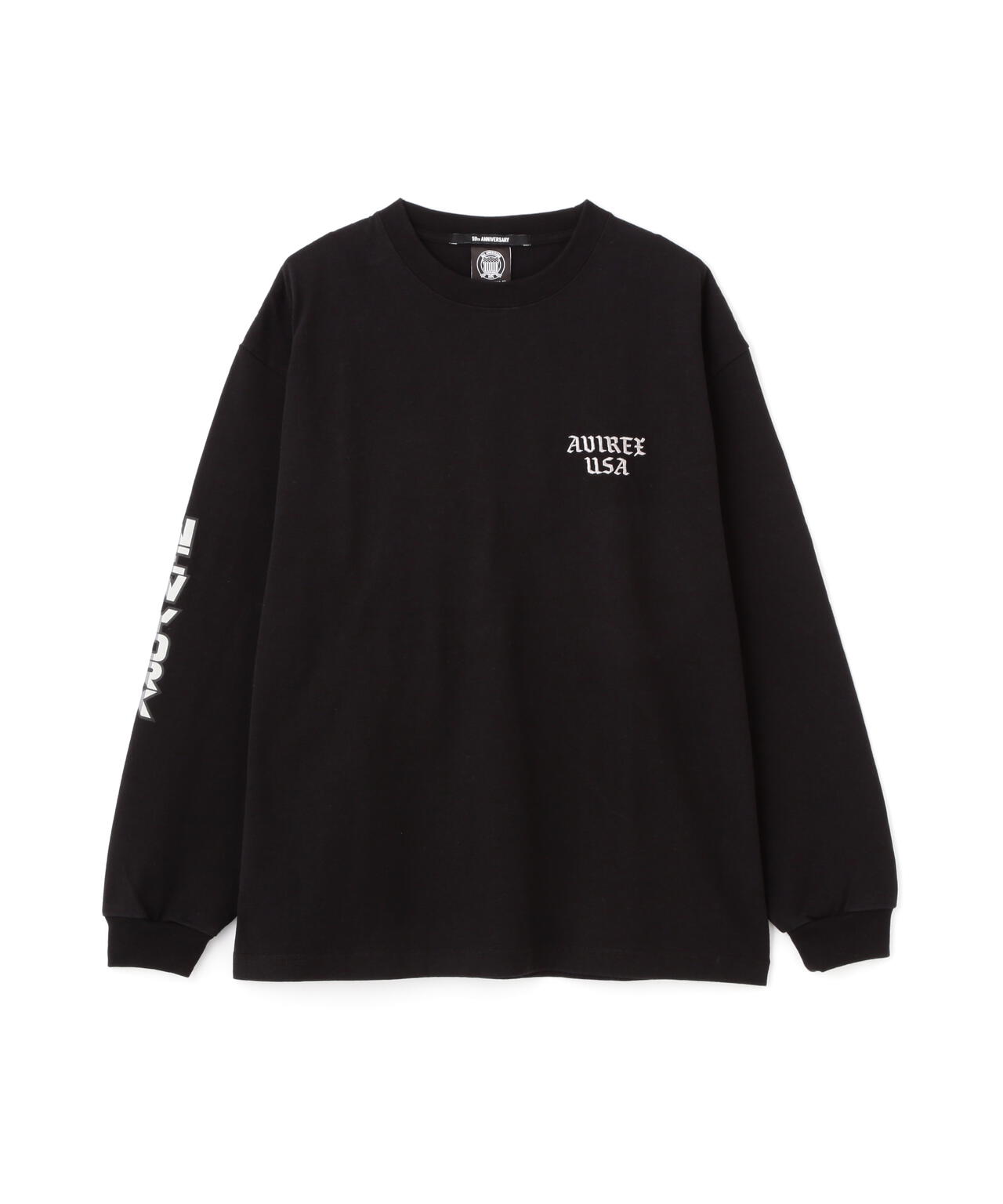 EMB L/S T-SHIRT AVIREX NYC