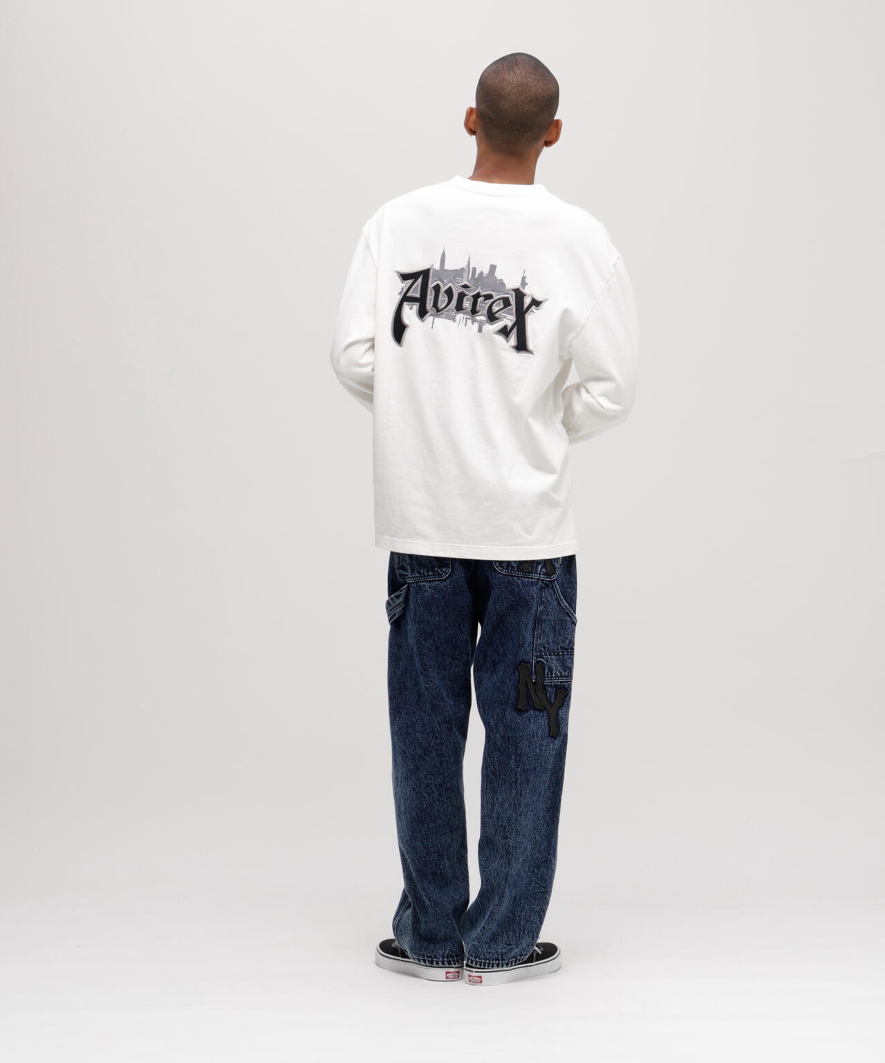EMB L/S T-SHIRT AVIREX NYC