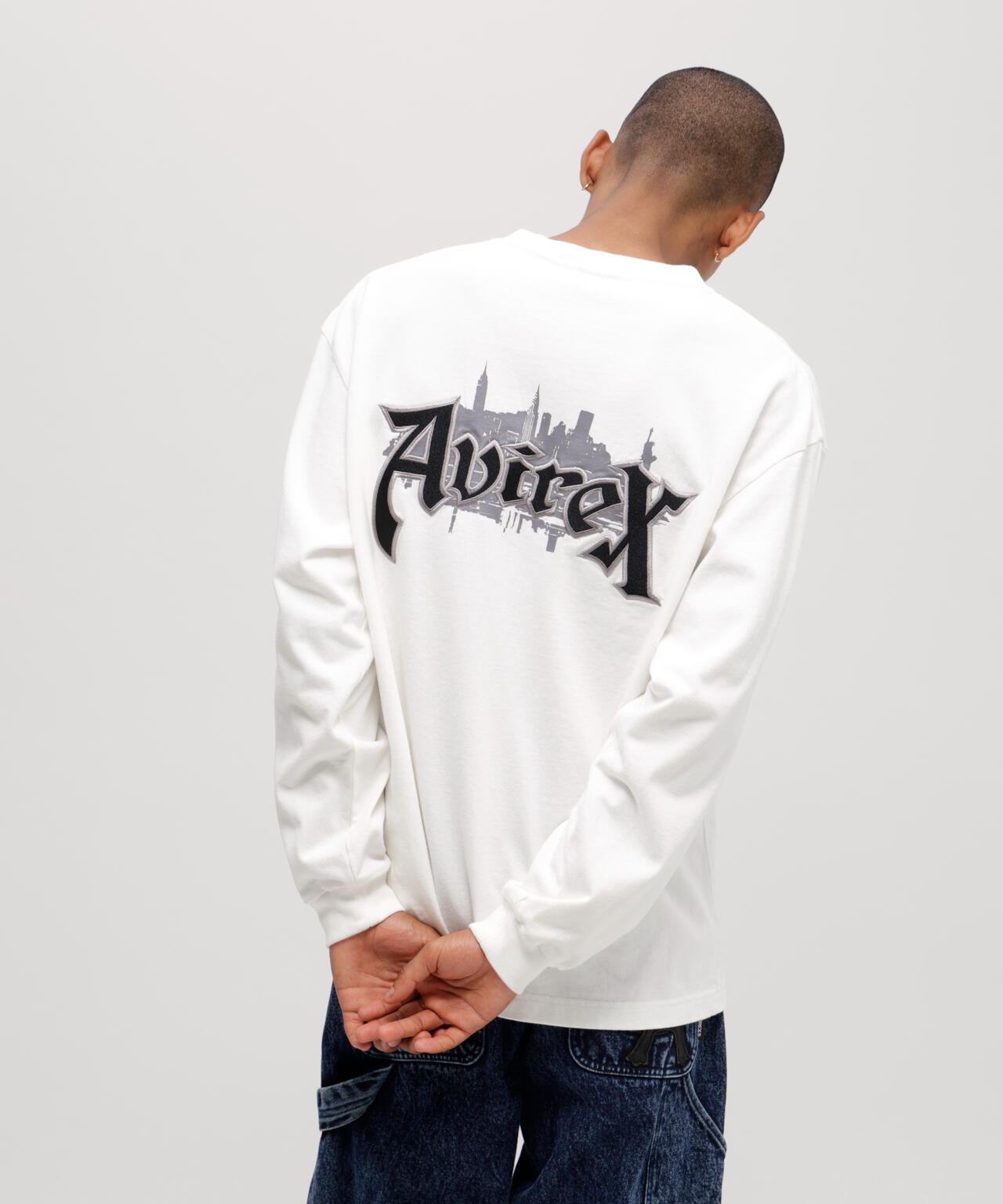 EMB L/S T-SHIRT AVIREX NYC