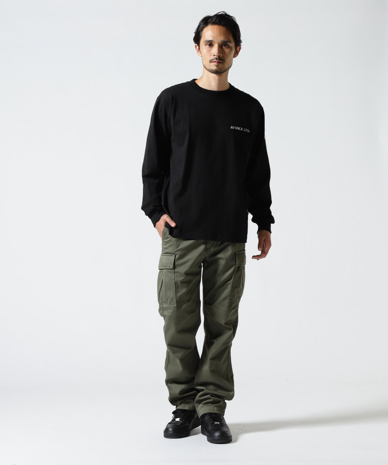 CAMP LEJEUNE PATCHED L/S T-SHIRT