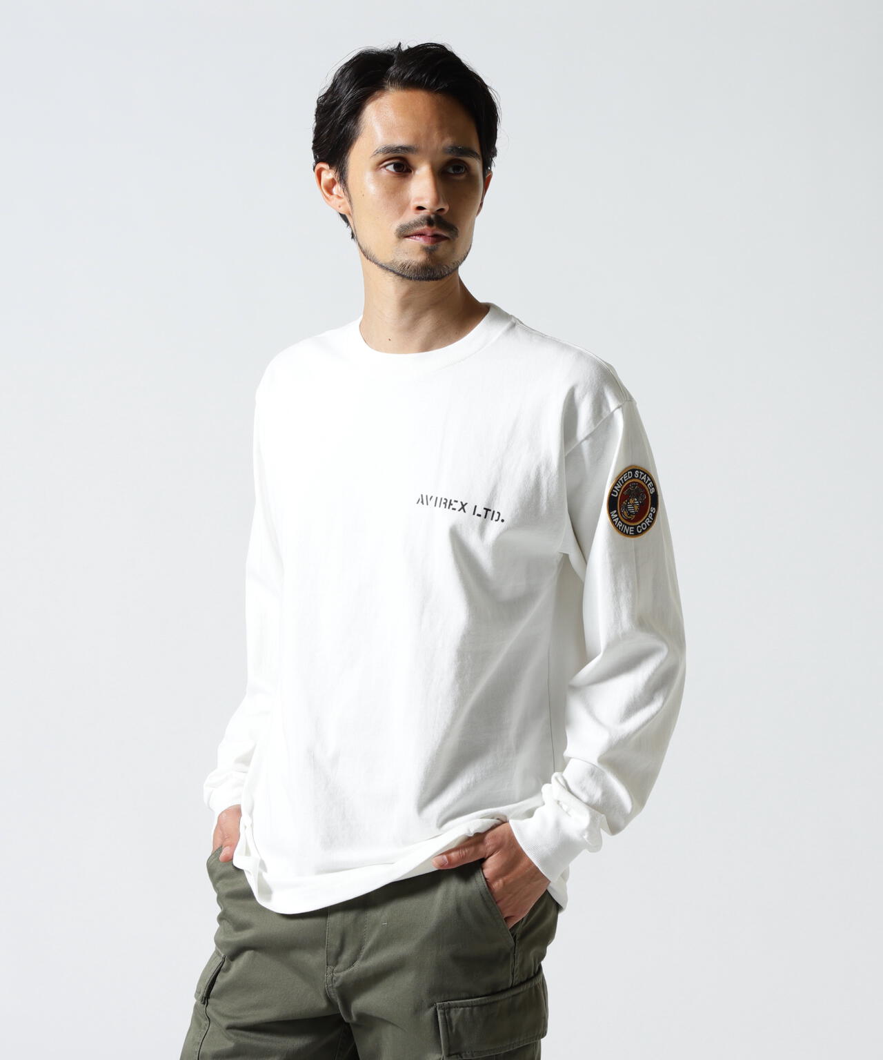 CAMP LEJEUNE PATCHED L/S T-SHIRT