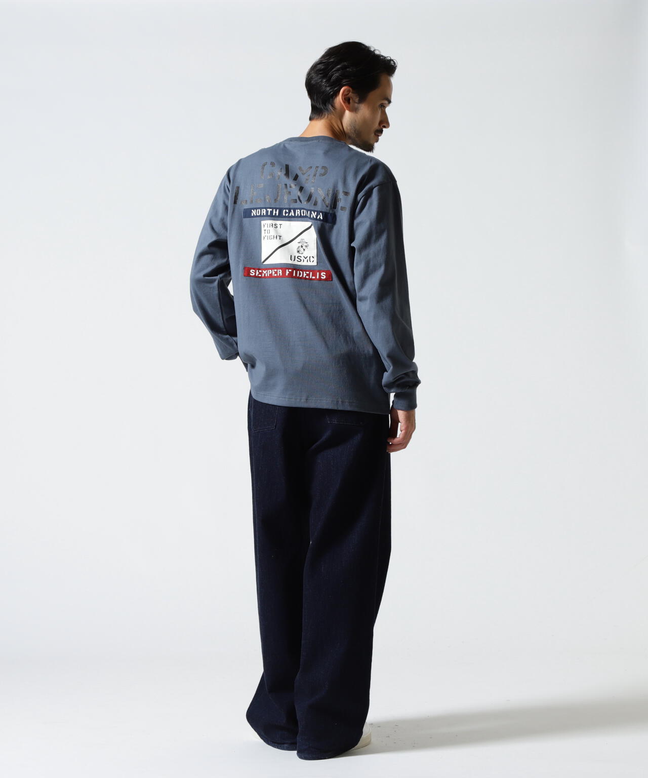 CAMP LEJEUNE PATCHED L/S T-SHIRT