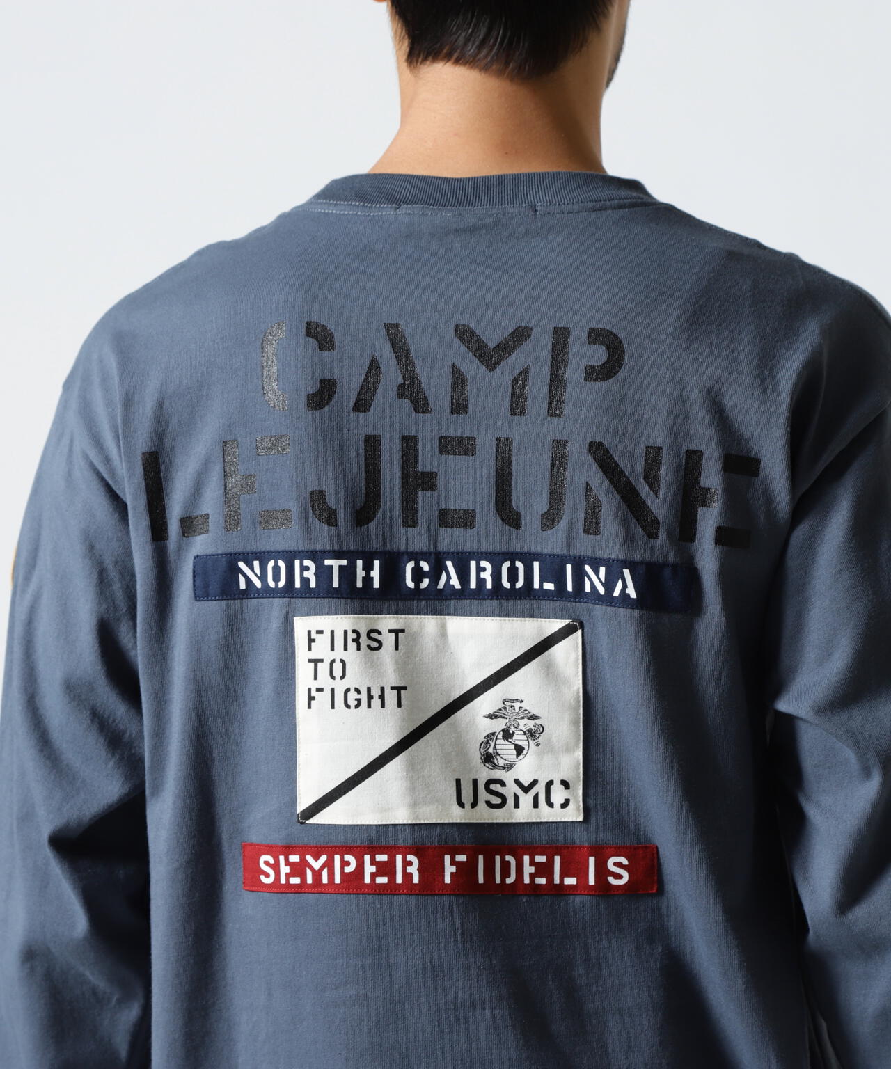 CAMP LEJEUNE PATCHED L/S T-SHIRT