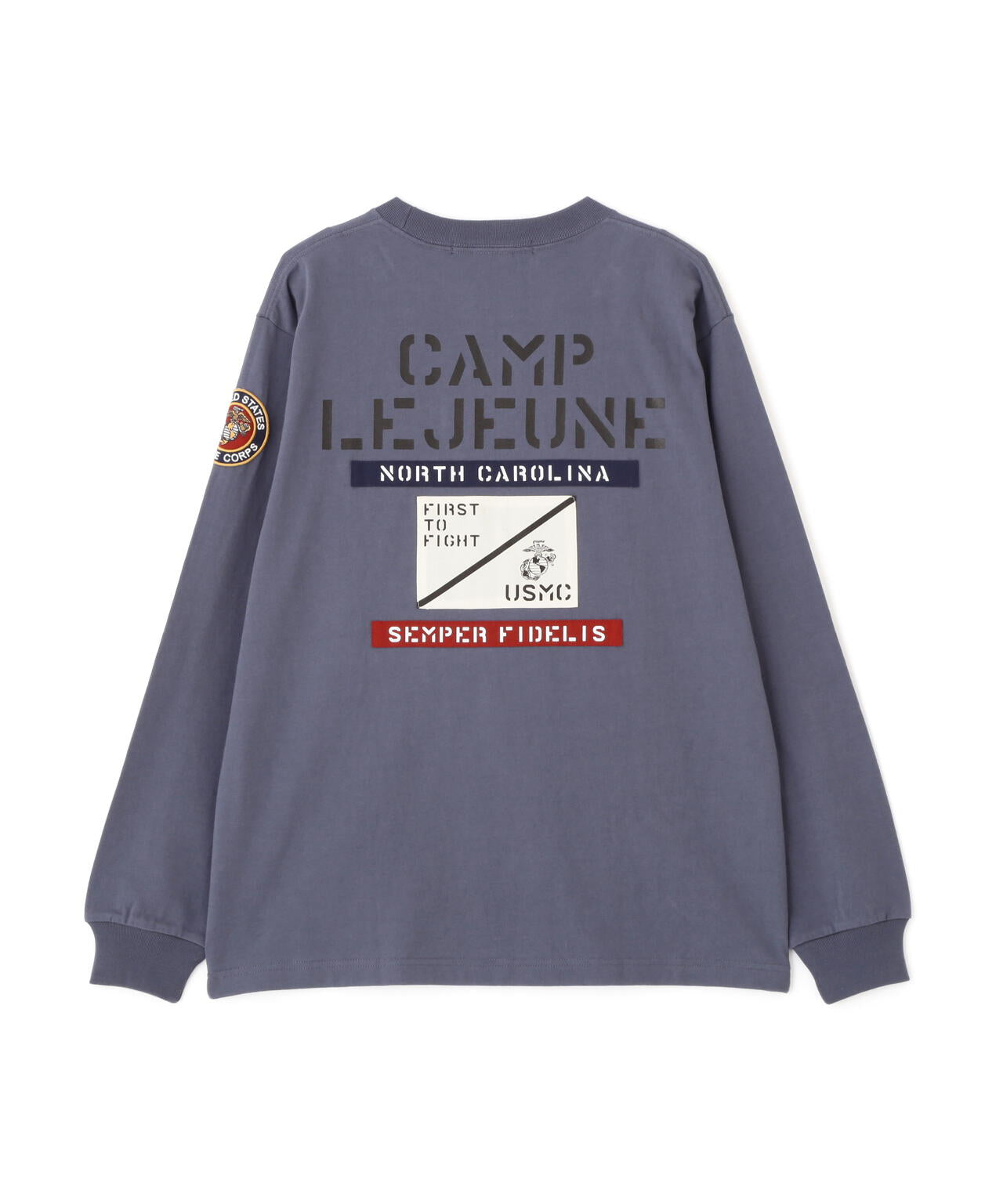 CAMP LEJEUNE PATCHED L/S T-SHIRT