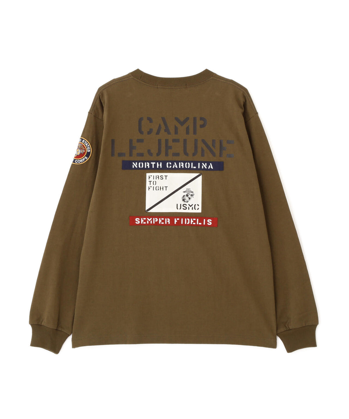 CAMP LEJEUNE PATCHED L/S T-SHIRT