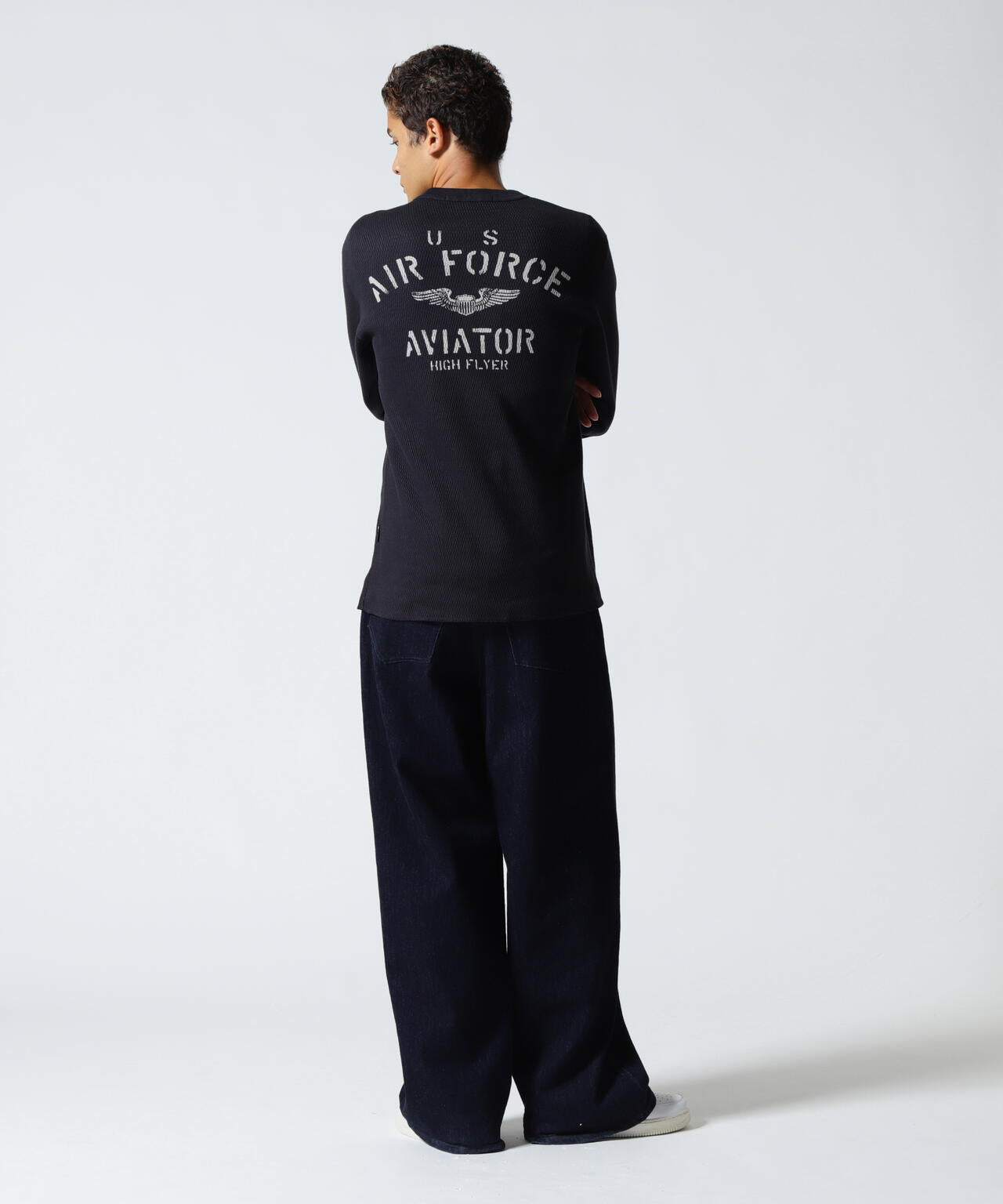 HONEYCOMB WAFFLE USAF L/S T-SHIRT