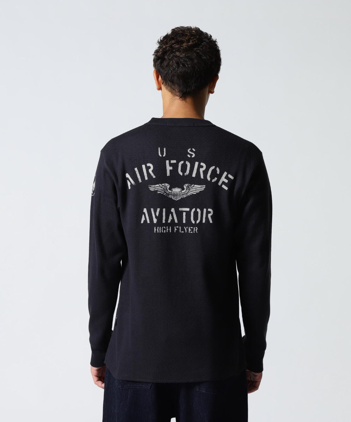 HONEYCOMB WAFFLE USAF L/S T-SHIRT