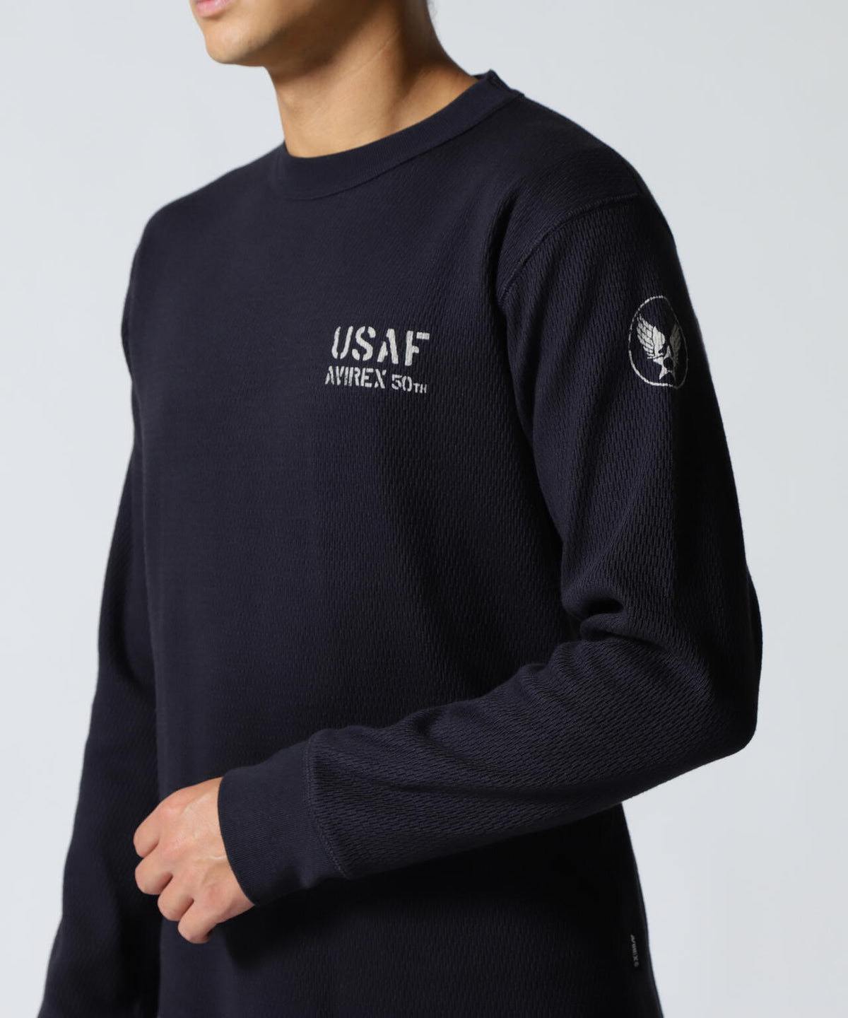 HONEYCOMB WAFFLE USAF L/S T-SHIRT