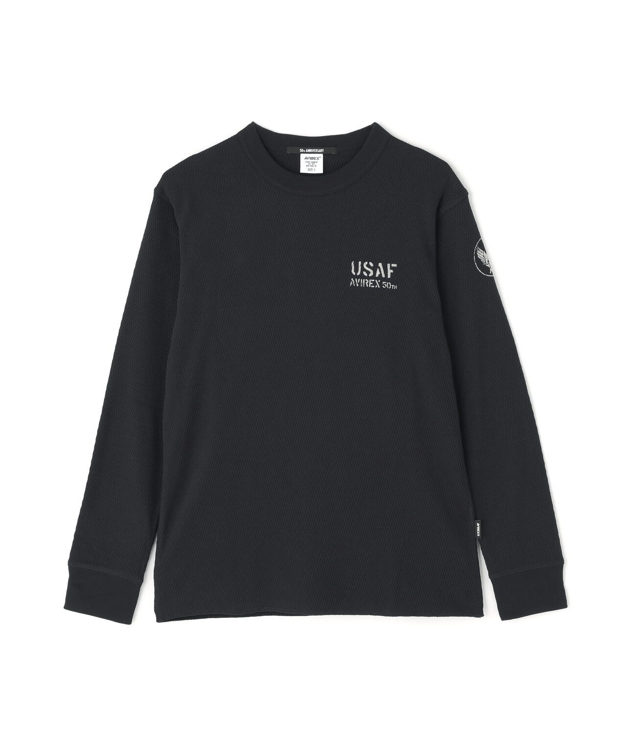 HONEYCOMB WAFFLE USAF L/S T-SHIRT