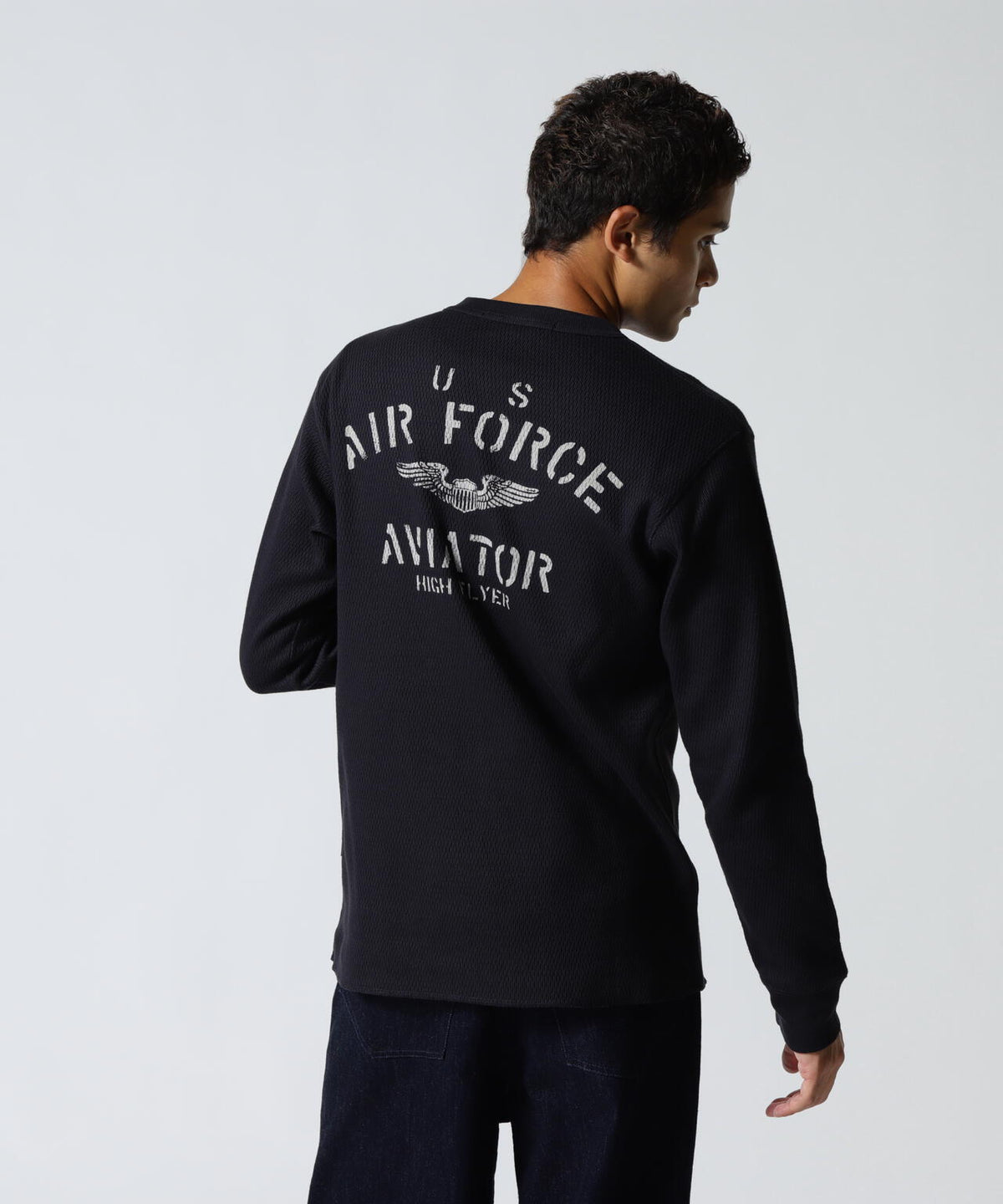 HONEYCOMB WAFFLE USAF L/S T-SHIRT