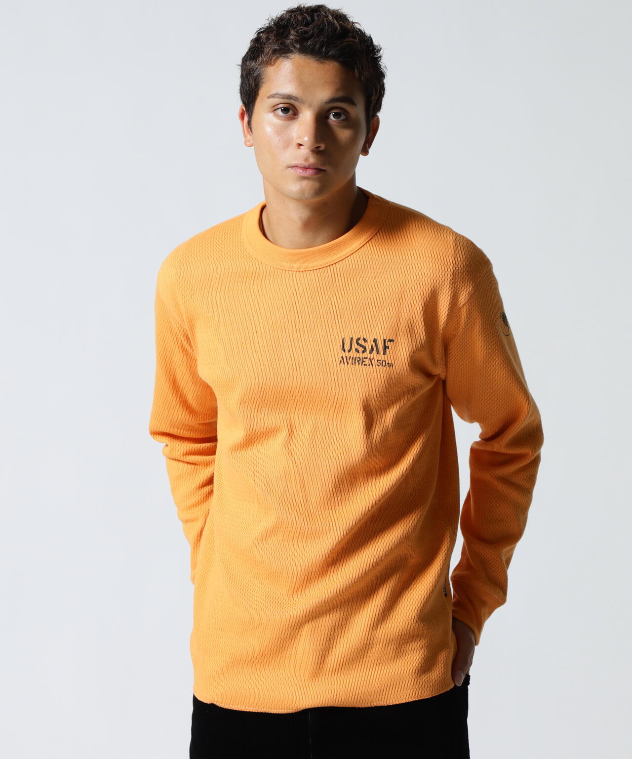 HONEYCOMB WAFFLE USAF L/S T-SHIRT