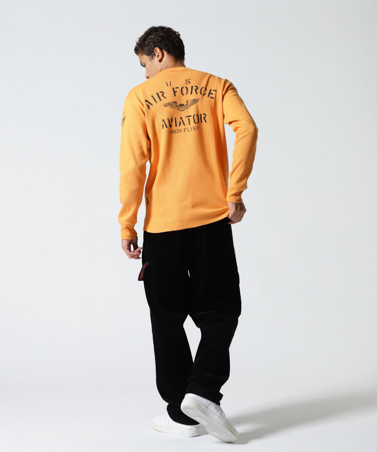 HONEYCOMB WAFFLE USAF L/S T-SHIRT