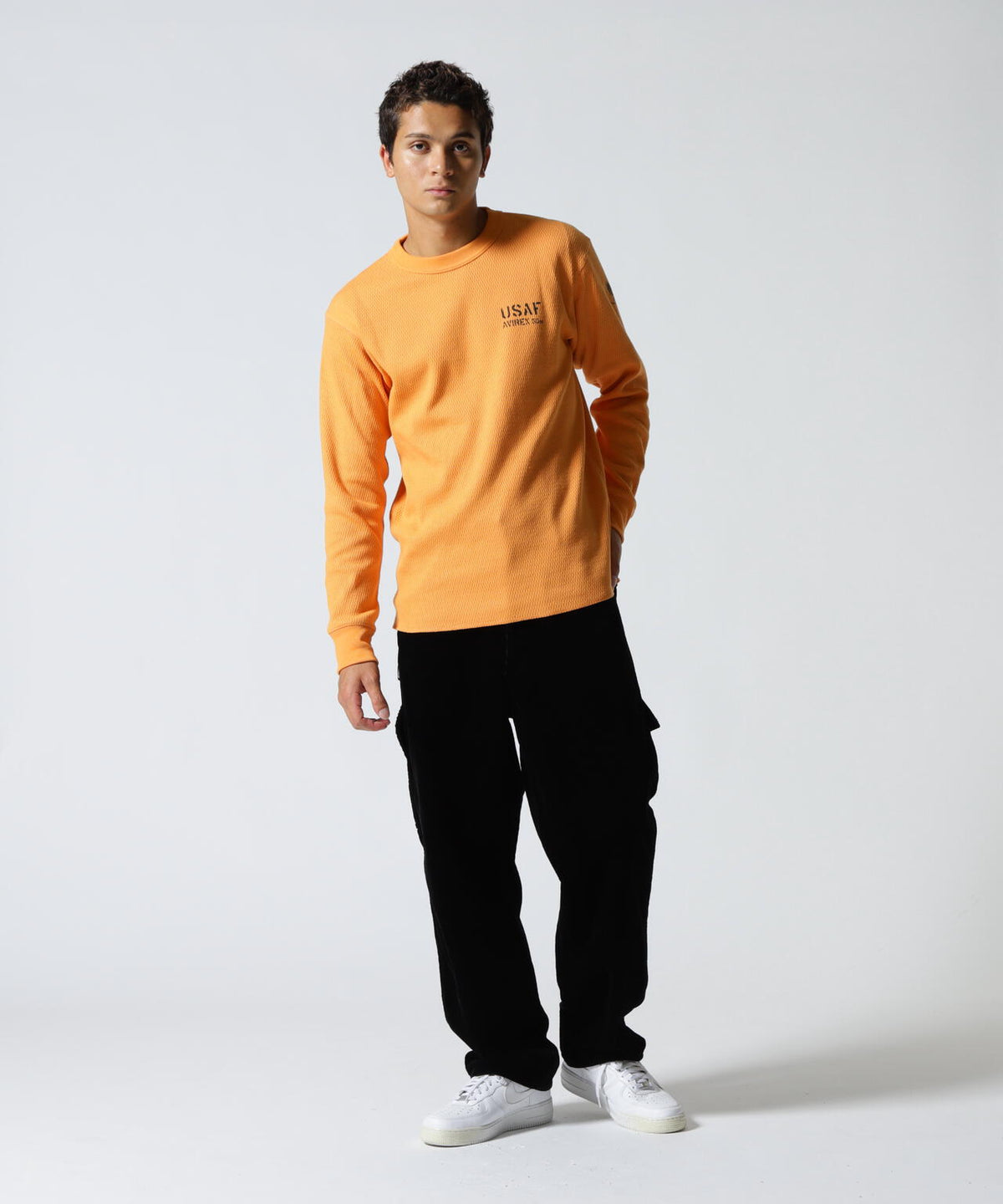HONEYCOMB WAFFLE USAF L/S T-SHIRT