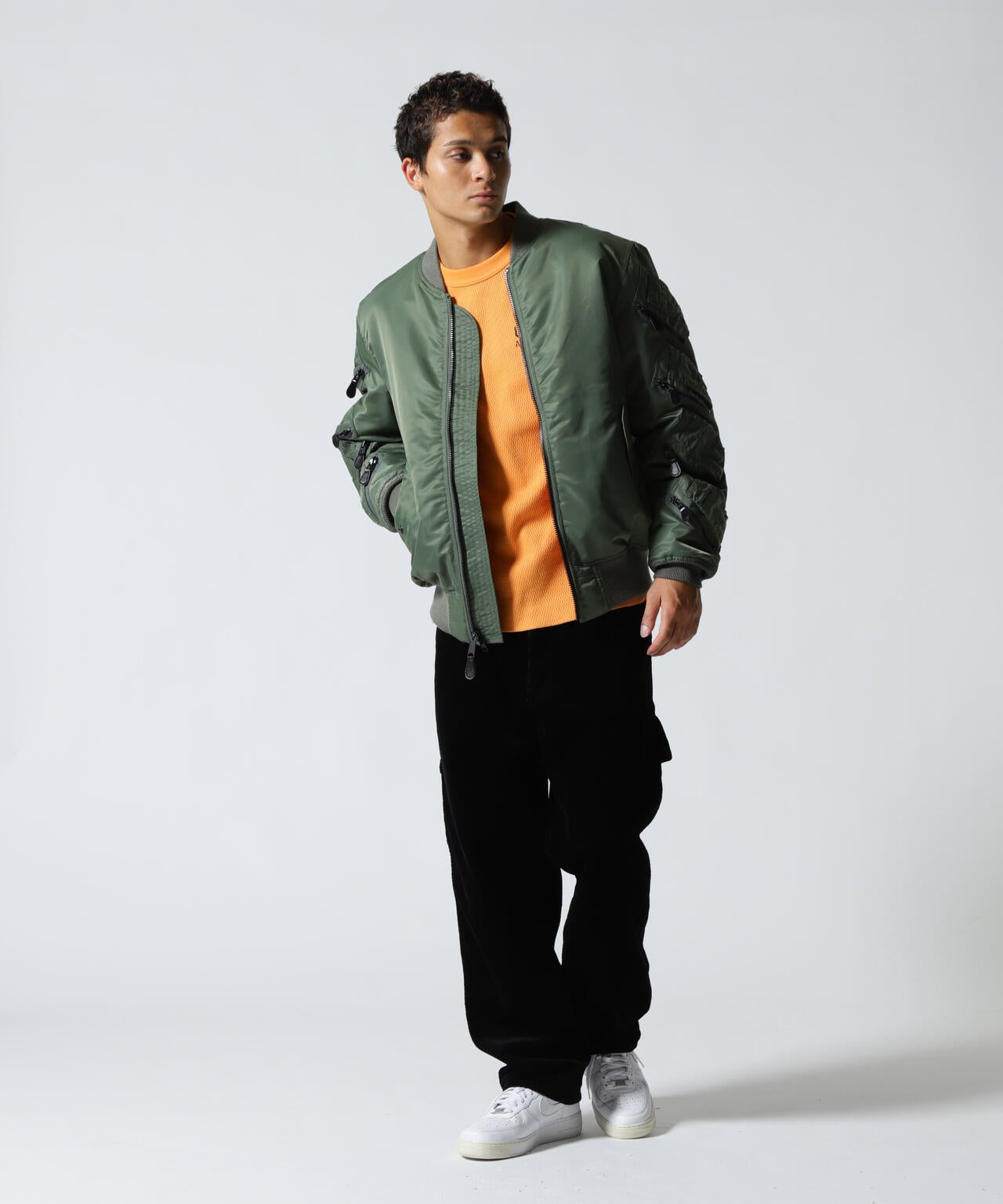 HONEYCOMB WAFFLE USAF L/S T-SHIRT