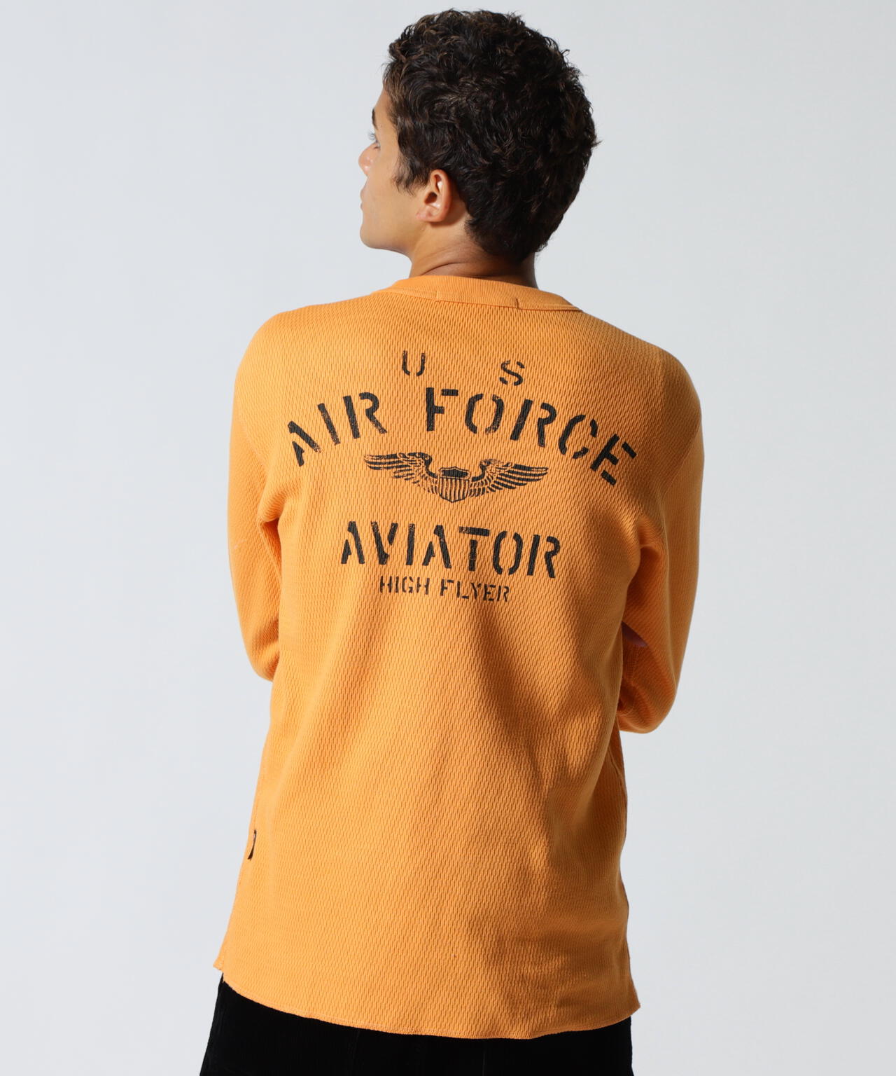 HONEYCOMB WAFFLE USAF L/S T-SHIRT