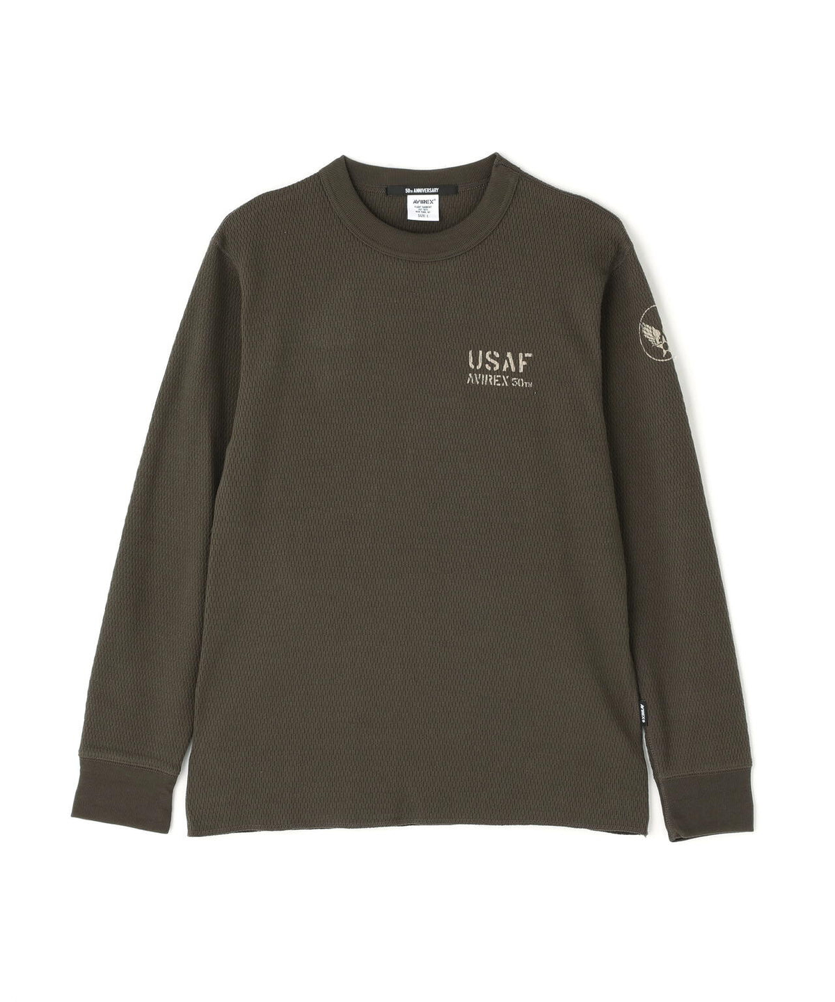HONEYCOMB WAFFLE USAF L/S T-SHIRT