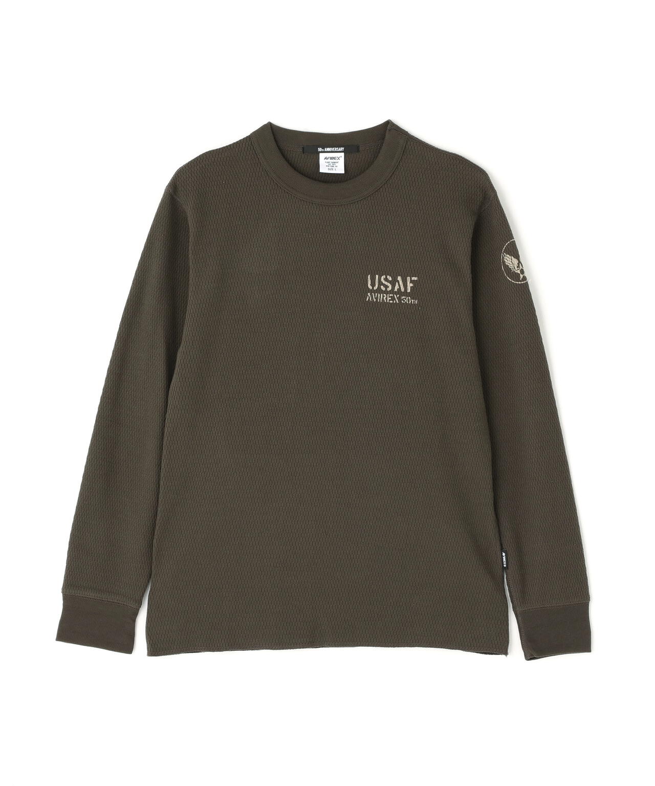 HONEYCOMB WAFFLE USAF L/S T-SHIRT