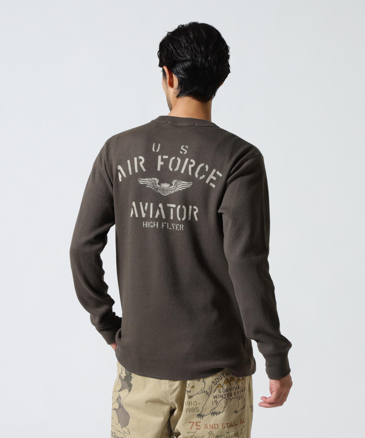 HONEYCOMB WAFFLE USAF L/S T-SHIRT