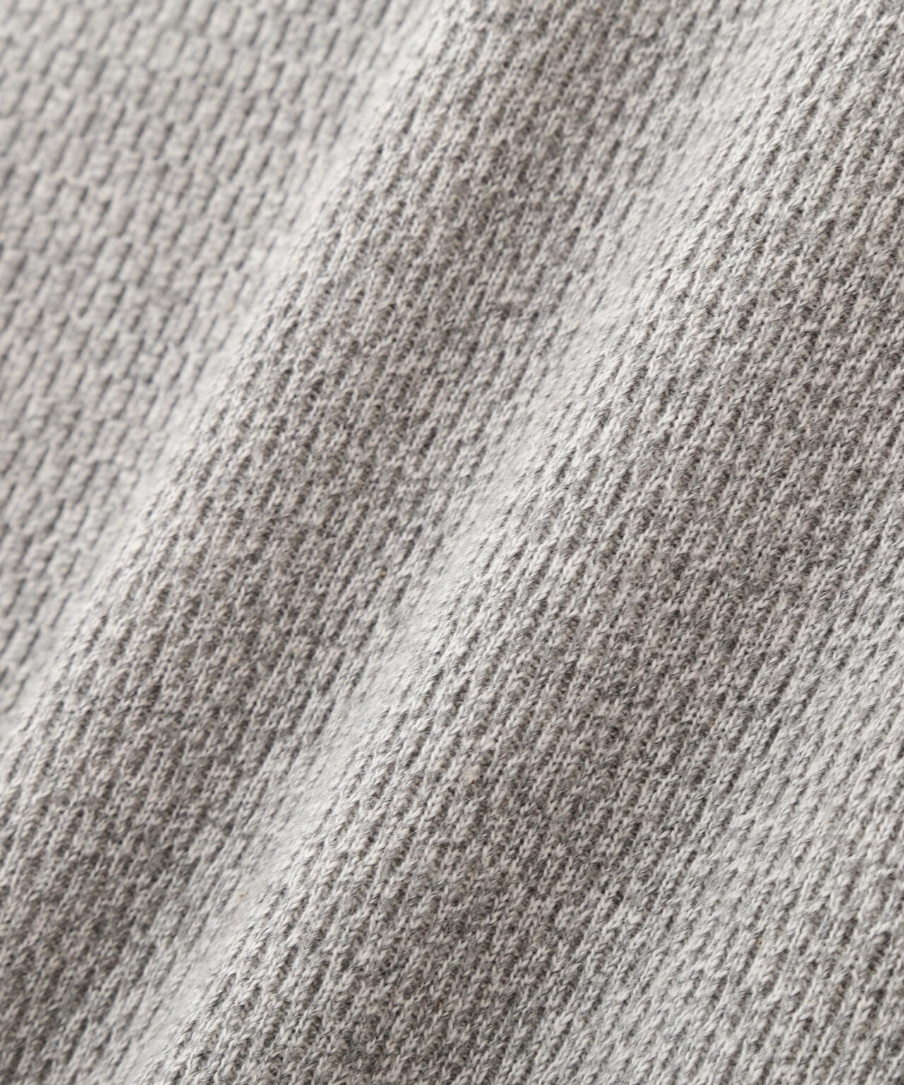 HONEYCOMB WAFFLE L/S HENLEY NECK T-SHIRT