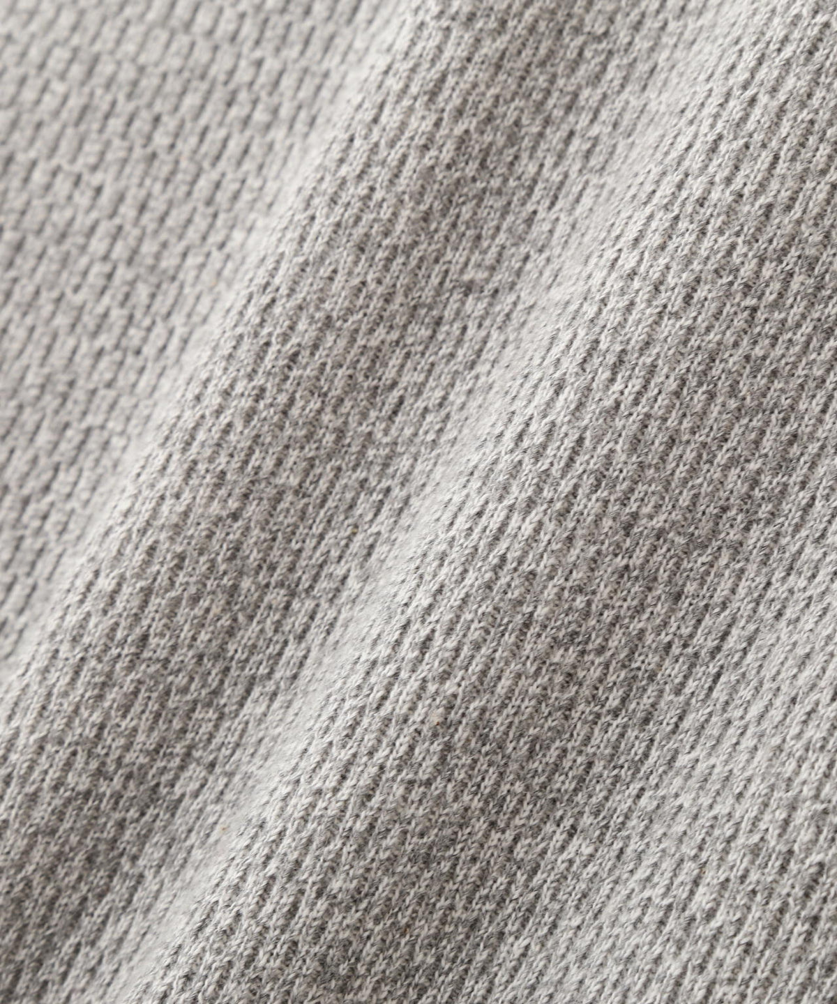 HONEYCOMB WAFFLE L/S HENLEY NECK T-SHIRT