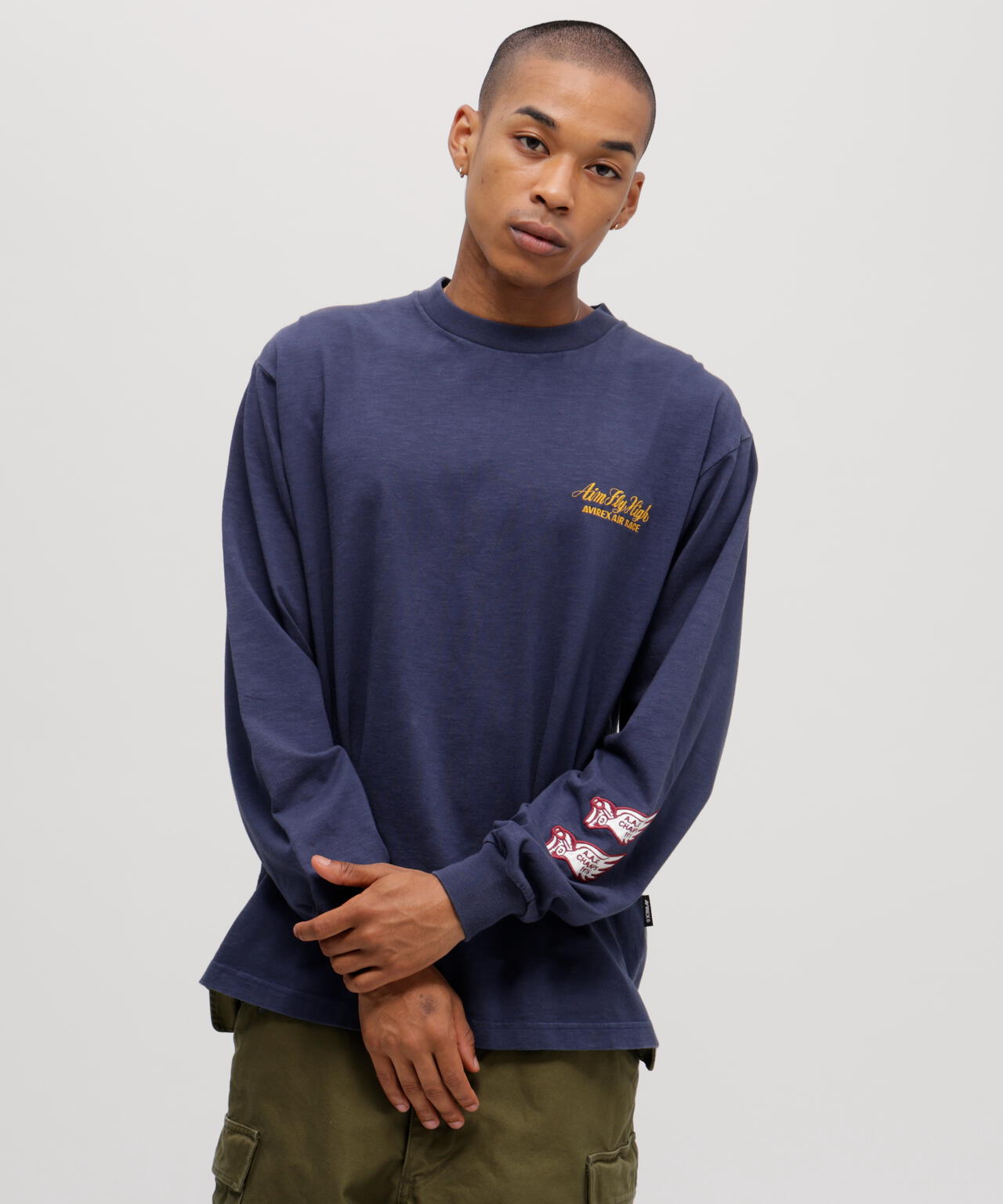 《A.A.R.C》TIGER CHAMPS SLUB L/S T-SHIRT