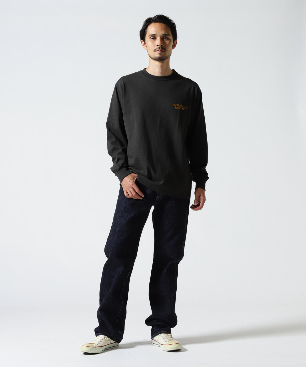 H.V. EAGLE SLUB L/S T-SHIRT