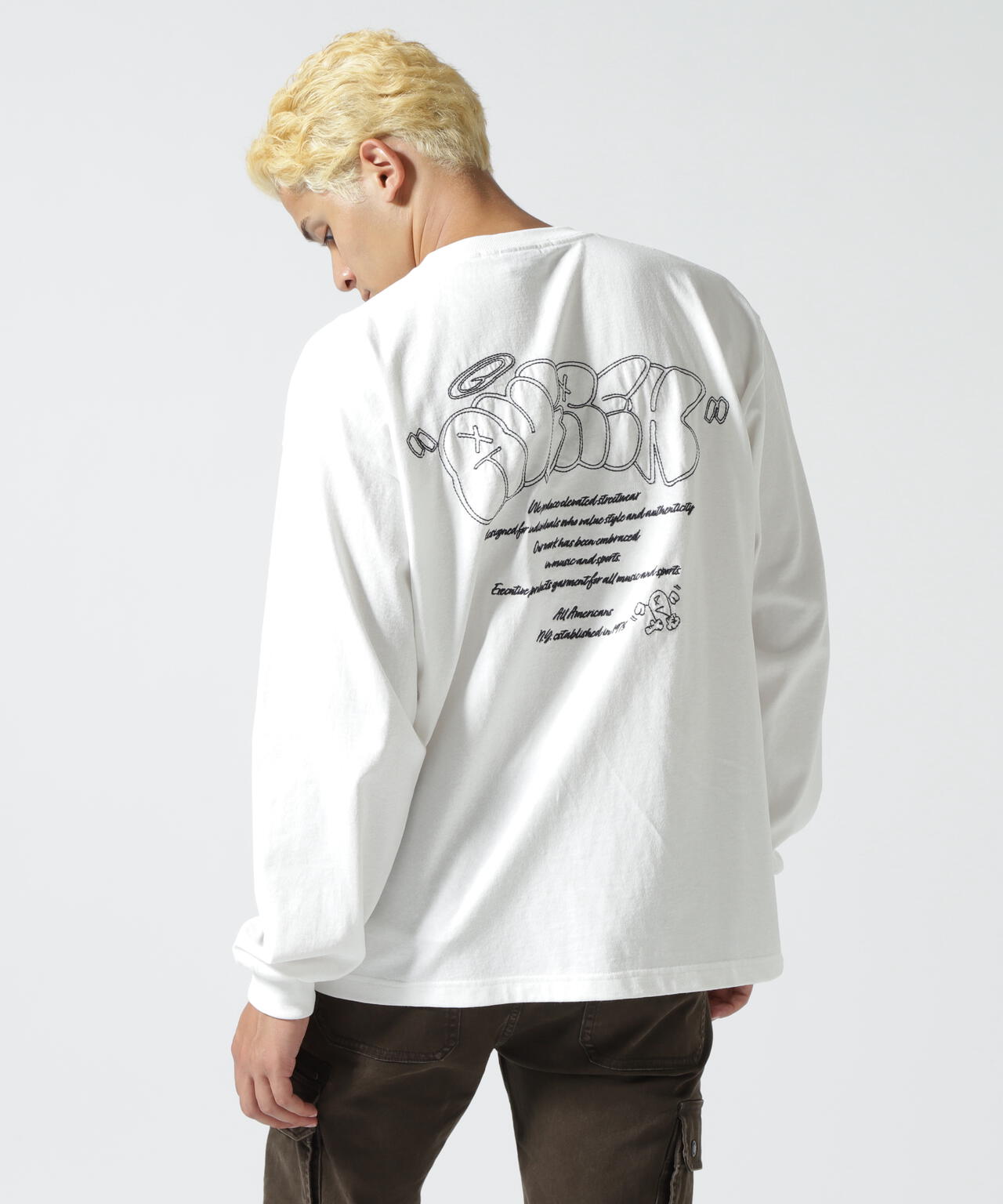 《直営店限定》GRAFFITI EMBROIDERY L/S T-SHIRT