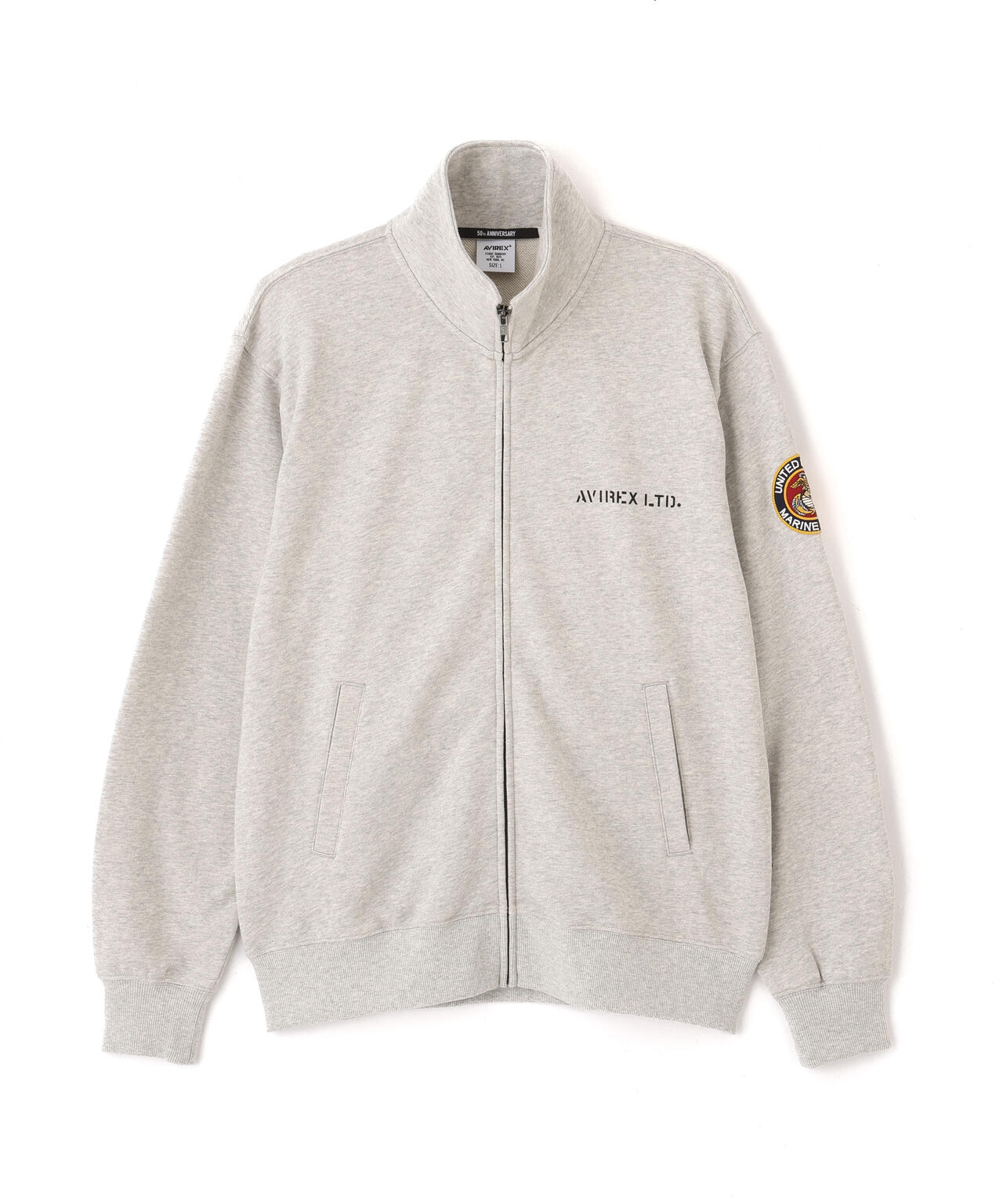 《直営店限定》CAMP LEJEUNE PATCHED STAND ZIP SWEAT