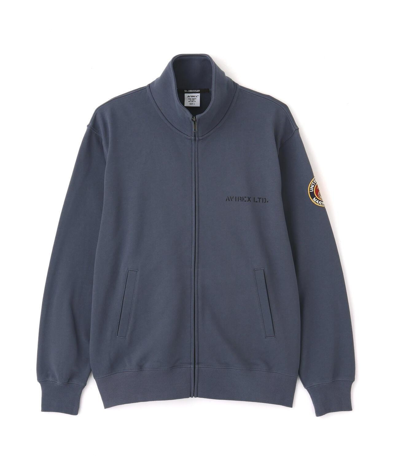 《直営店限定》CAMP LEJEUNE PATCHED STAND ZIP SWEAT