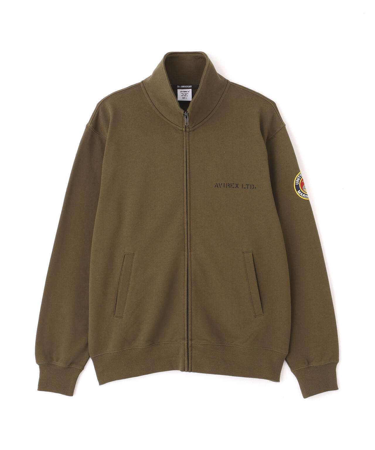 《直営店限定》CAMP LEJEUNE PATCHED STAND ZIP SWEAT