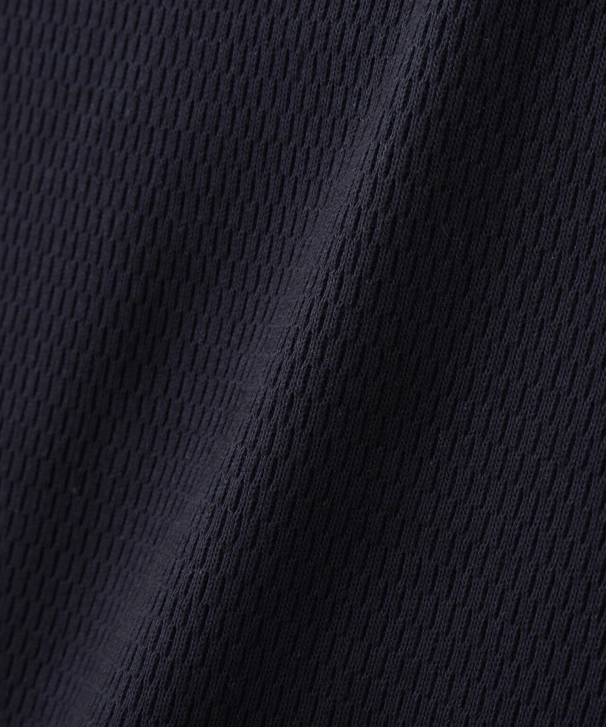 《直営店限定》HONEYCOMB WAFFLE HENLEY NECK NAVAL T-SHIRT