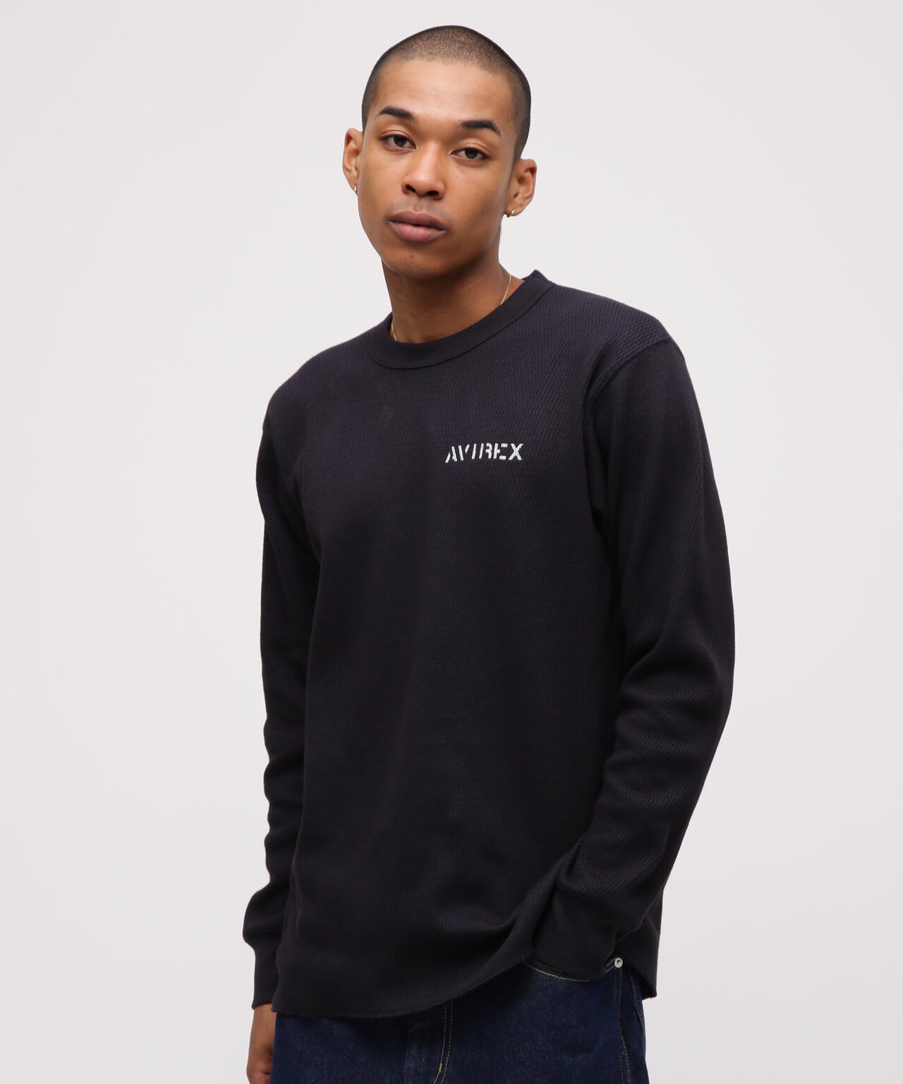 《WEB&DEPOT限定》STENCIL HONEYCOMB WAFFLE L/S T-SHIRT