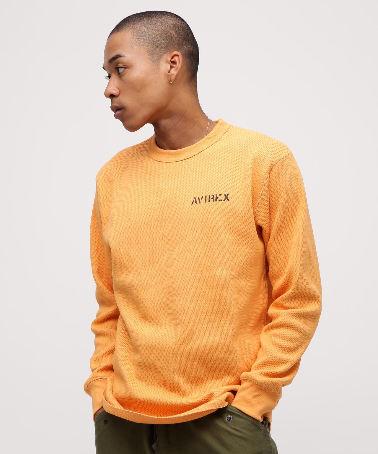 《WEB&DEPOT限定》STENCIL HONEYCOMB WAFFLE L/S T-SHIRT