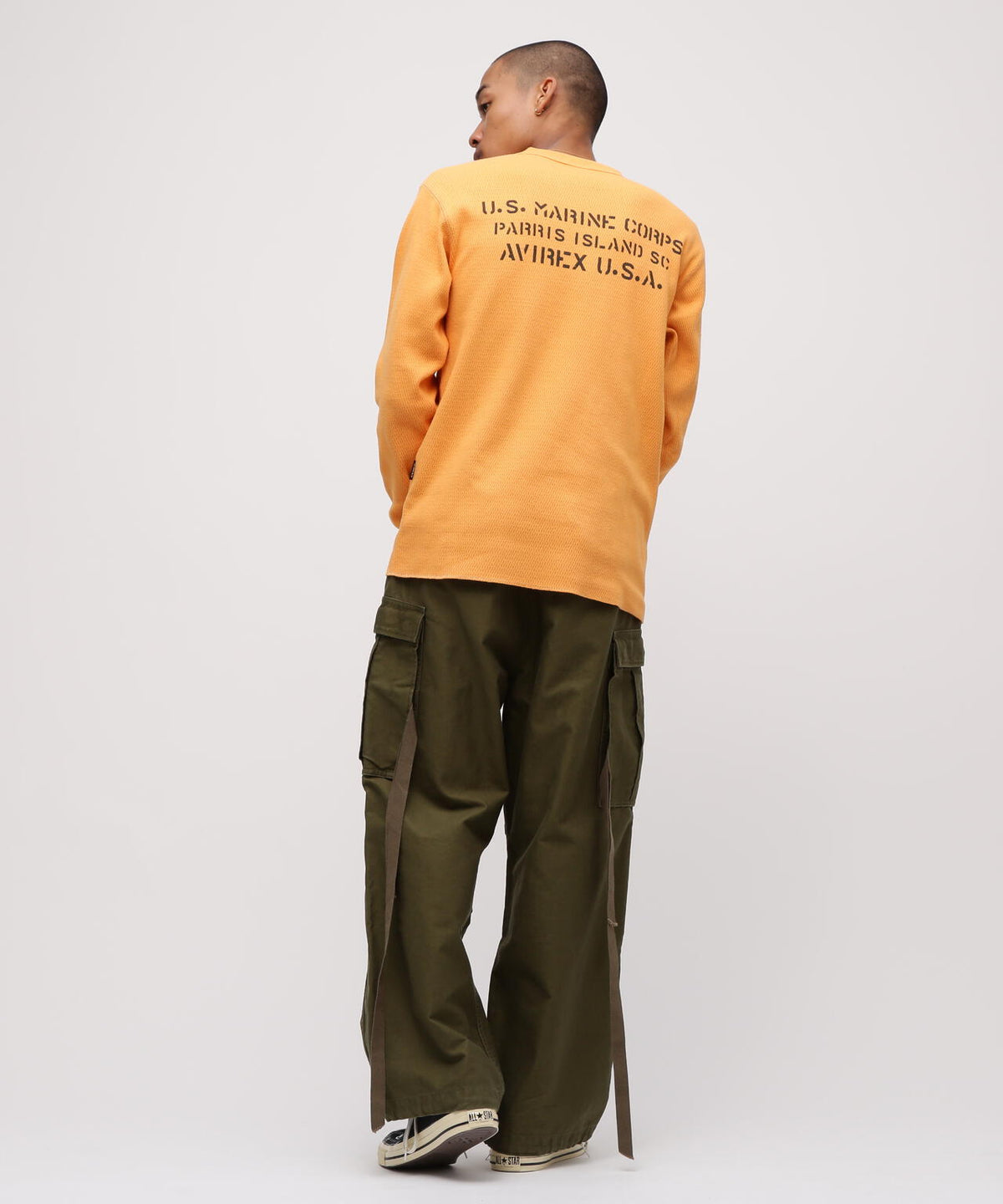 《WEB&DEPOT限定》STENCIL HONEYCOMB WAFFLE L/S T-SHIRT