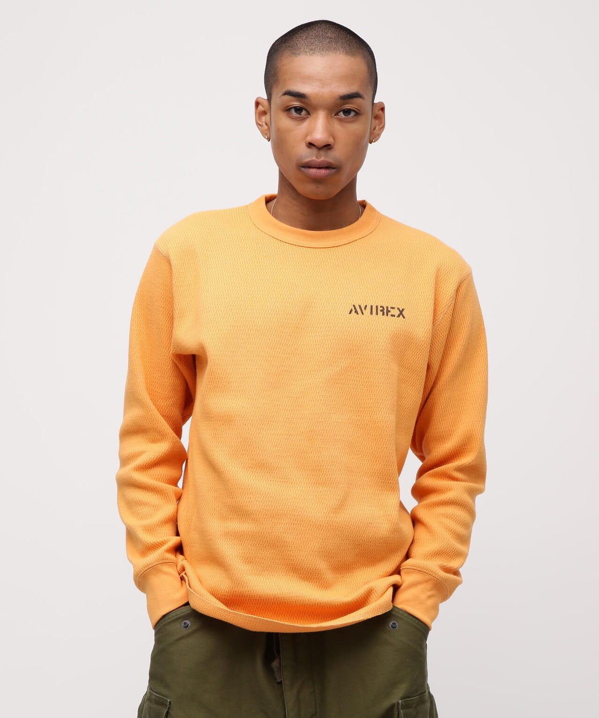 《WEB&DEPOT限定》STENCIL HONEYCOMB WAFFLE L/S T-SHIRT