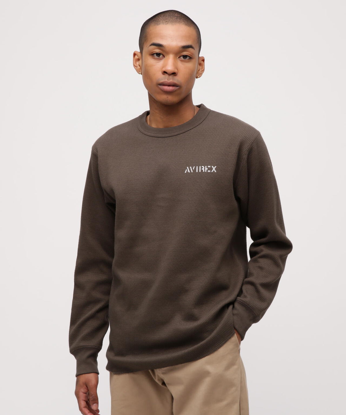 《WEB&DEPOT限定》STENCIL HONEYCOMB WAFFLE L/S T-SHIRT